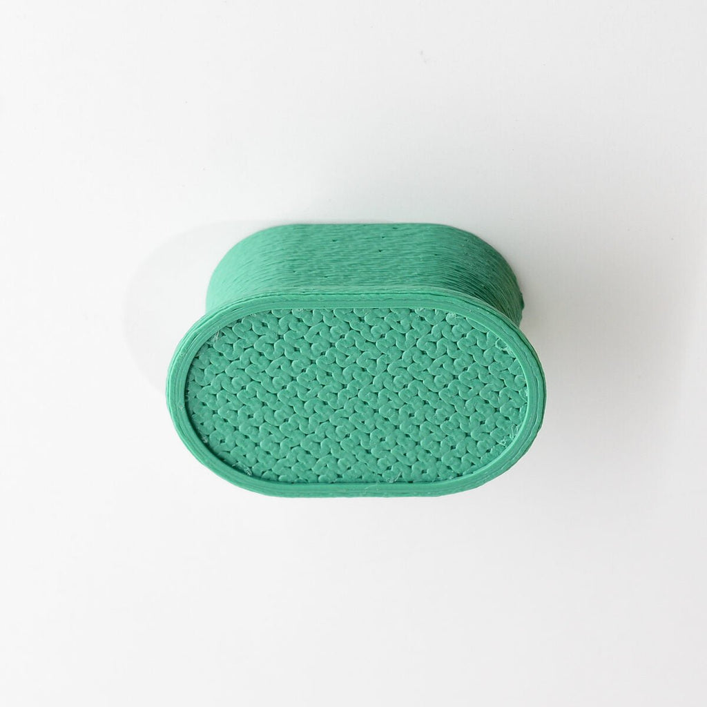 Ringed Capsule Cabinet Knob, 3D Printed Drawer Pull