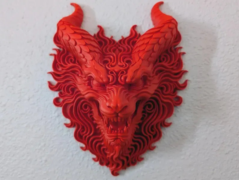 Fire Dragon Wall Mount