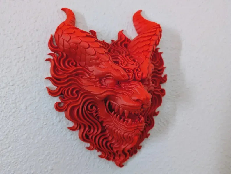 Fire Dragon Wall Mount