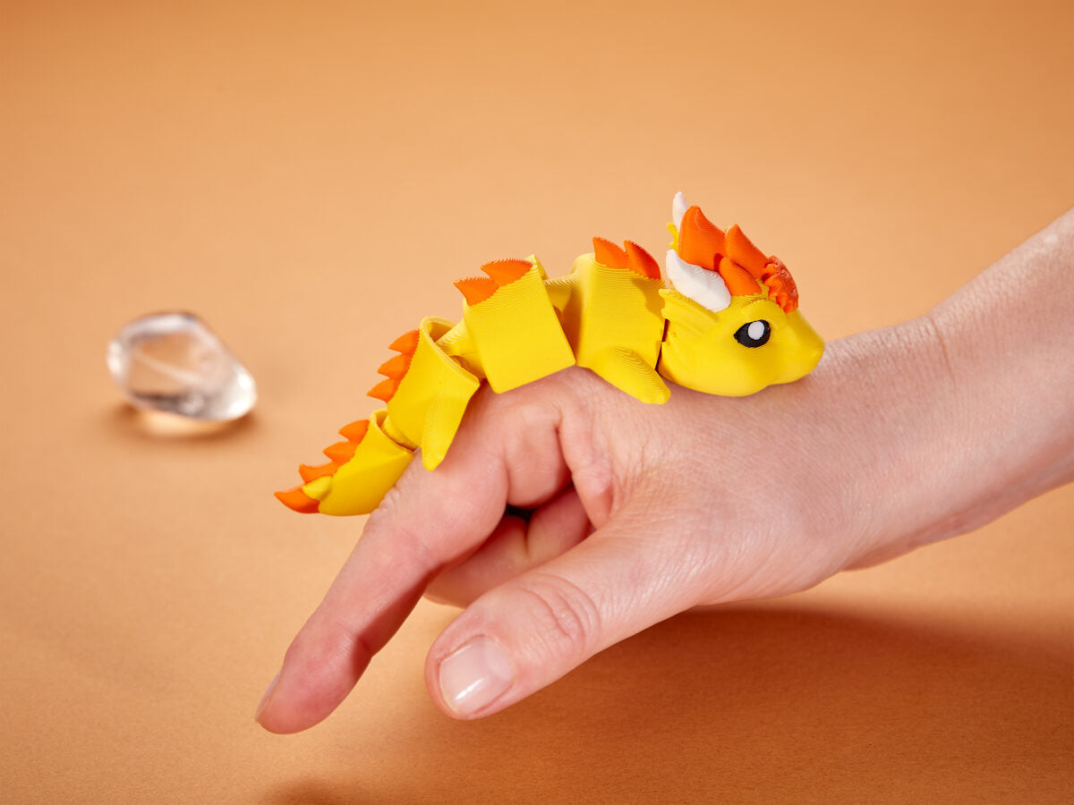 Sun Dragon Articulated Keychain Figure