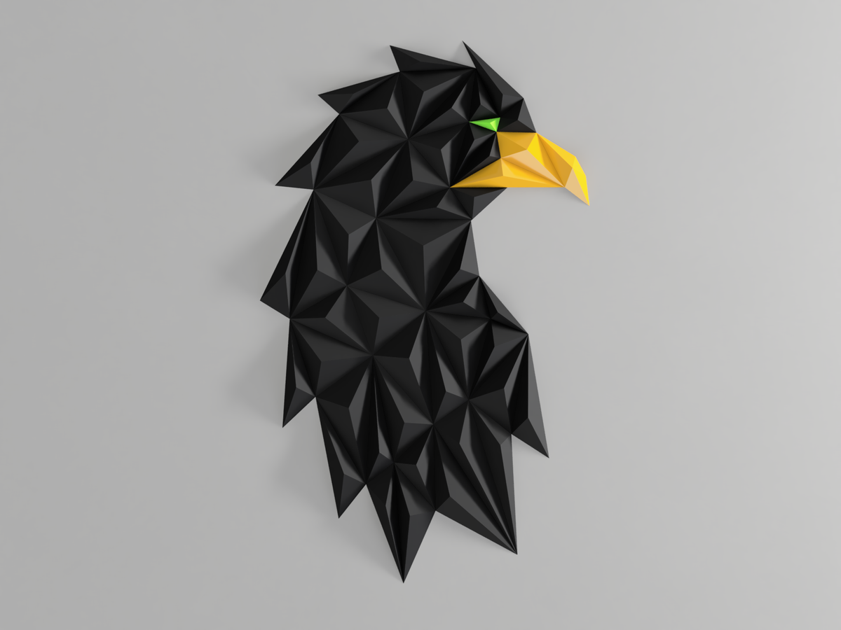 Geometric Eagle Head