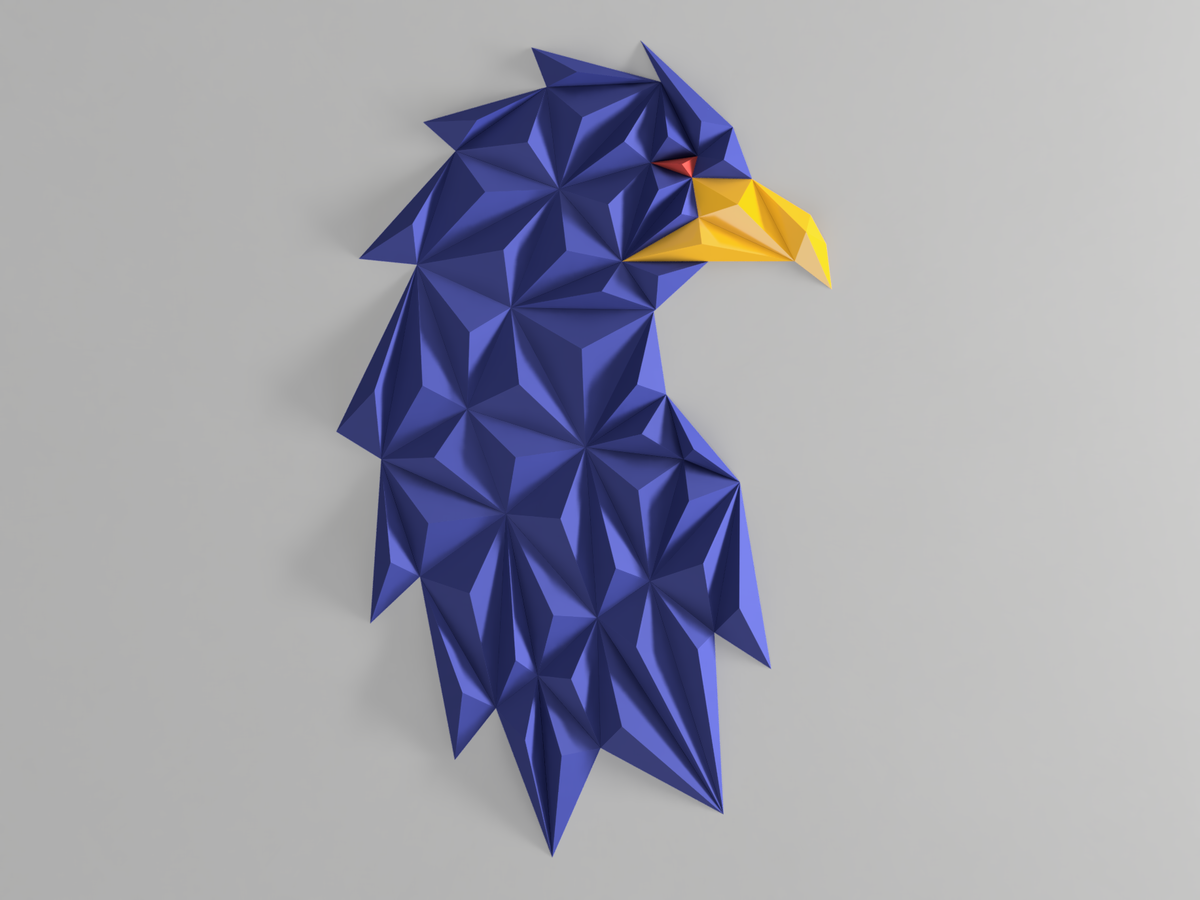Geometric Eagle Head