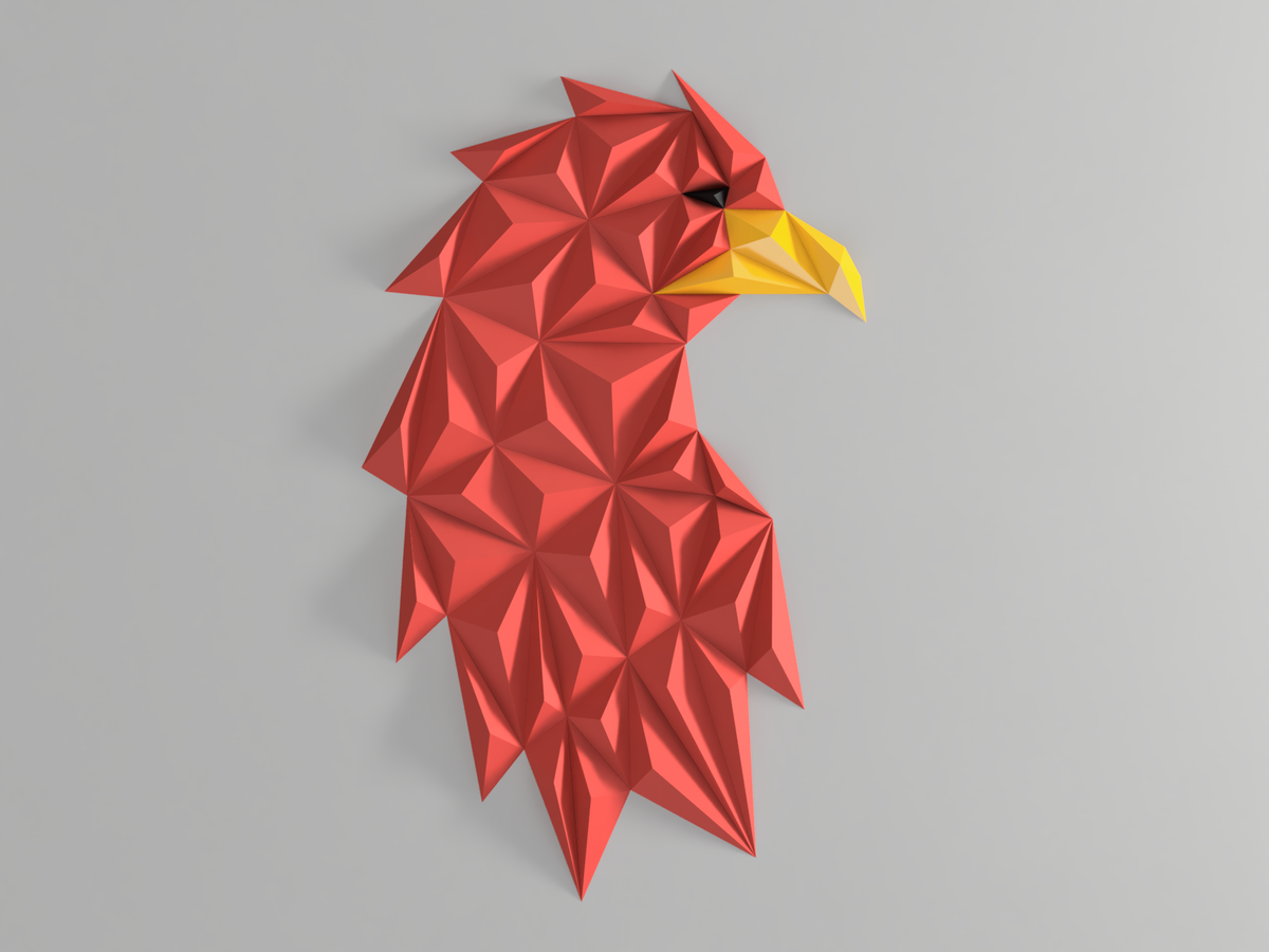 Geometric Eagle Head