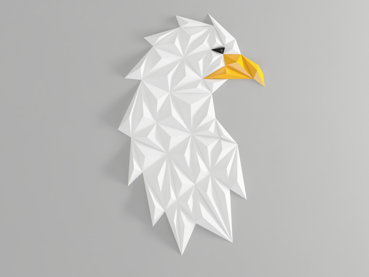 Geometric Eagle Head