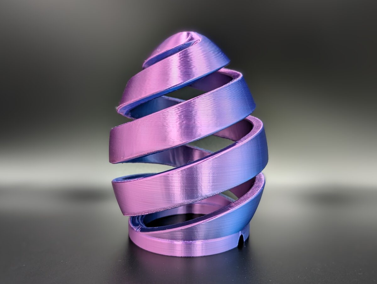 Spiral Egg Lamp for LED Tea Light & Puck Light