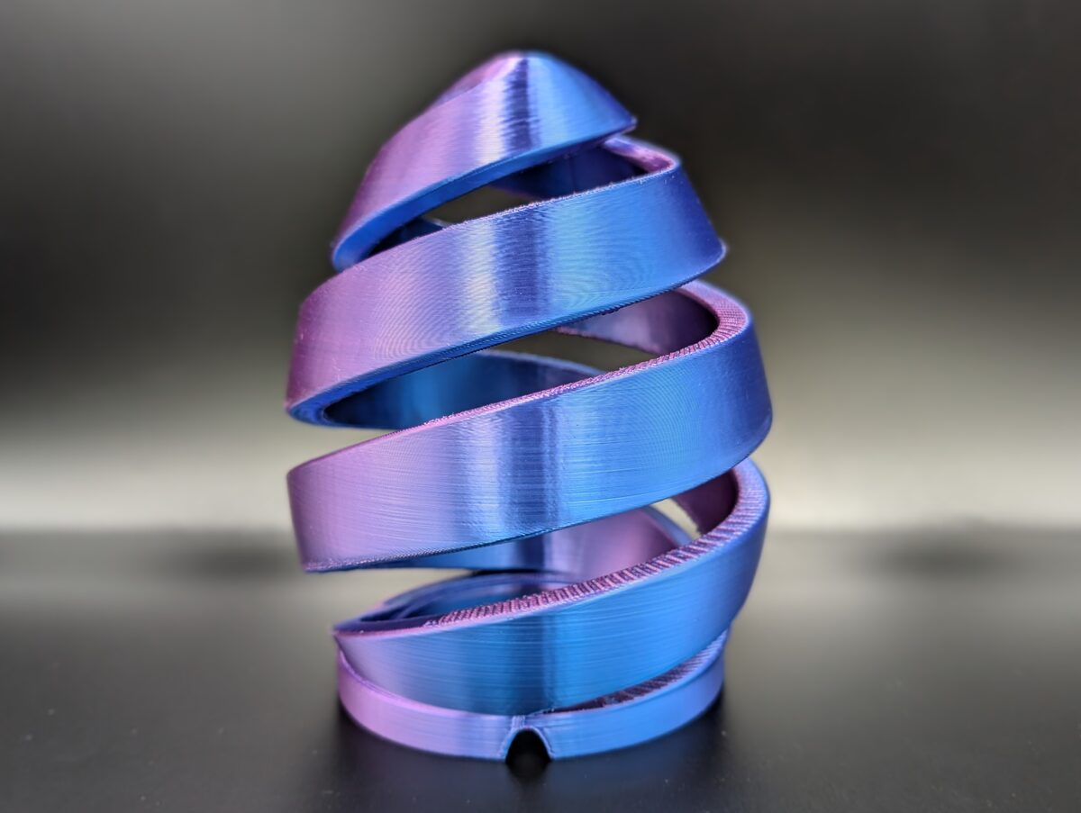 Spiral Egg Lamp for LED Tea Light & Puck Light