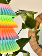 Falda Pleated Pendant Light Shade, 3D Printed Ruffle Lampshade