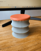 Fluted Desk Organizer Cup, 3D Printed Pleated Pen Holder