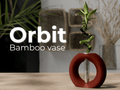 Orbit Ring Vase, 3D Printed Bamboo Test Tube Planter