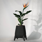 Freya Ribbed Planter Pot, 3D Printed Standing Plant Pot