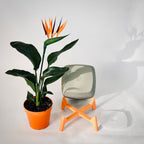 Freya Ribbed Planter Pot, 3D Printed Standing Plant Pot