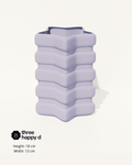 Dreamy Star Vase, 3D Printed Ribbed Home Decor