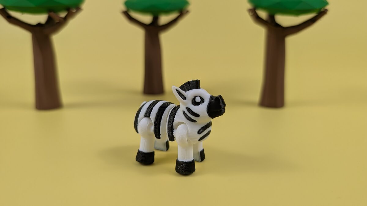 Zebra - Articulated Keychain Figure