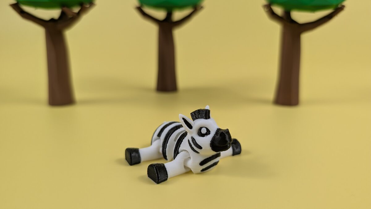 Zebra - Articulated Keychain Figure