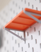IKEA SKADIS Display Shelf, 3D Printed Snap-On Pegboard Shelf