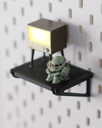 IKEA SKADIS Display Shelf, 3D Printed Snap-On Pegboard Shelf