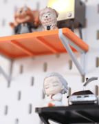IKEA SKADIS Display Shelf, 3D Printed Snap-On Pegboard Shelf