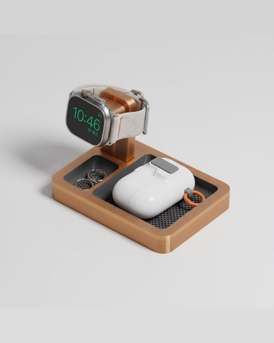Translucent Shell Apple Watch Charging Dock