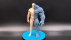 Monster Transformation Figure, 3D Printed Split Statue