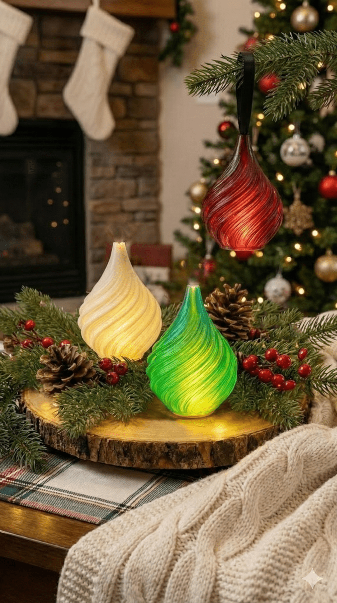 Twistdrop Led Candle Ornaments - OzFDM