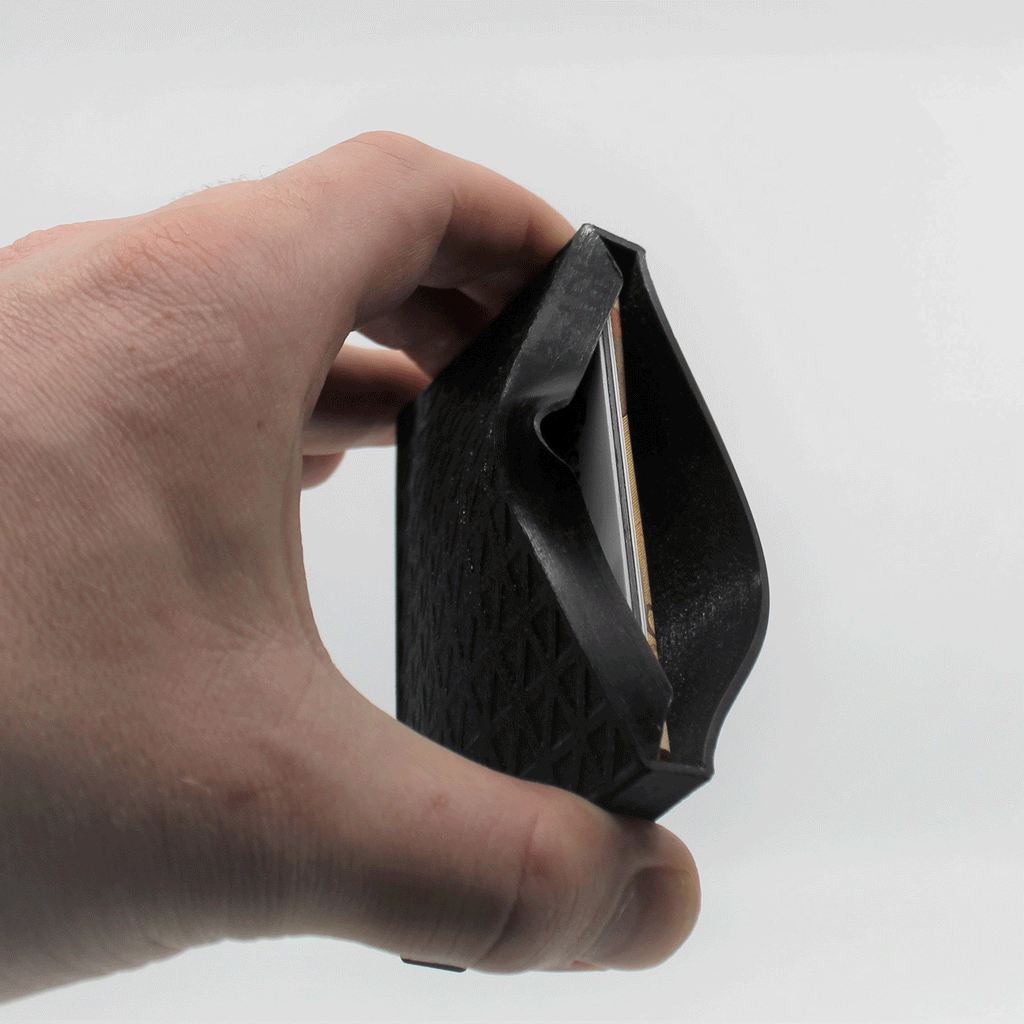 Flexible TPU Squeeze Wallet, Slim One-Piece Card Holder