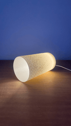 Halen Diamond Lattice Table Lamp, 3D Printed Warm Glow Shade