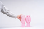 Silent Dude Ribbed Face Vase, 3D Printed Bud Vase