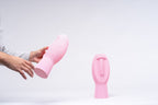 Silent Dude Ribbed Face Vase, 3D Printed Bud Vase