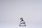 Goldfish in a Bag Sculpture, 3D Printed Line Art Ornament
