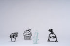 Bamboo Sticks Line Art Ornament, 3D Printed Freestanding Decor