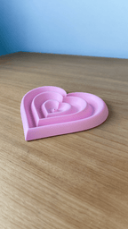 Heart Incense Holder, 3D Printed Ripple Ash Catcher