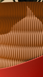 Hive Planter Pot, Ribbed 3D Printed Textured Plant Pot