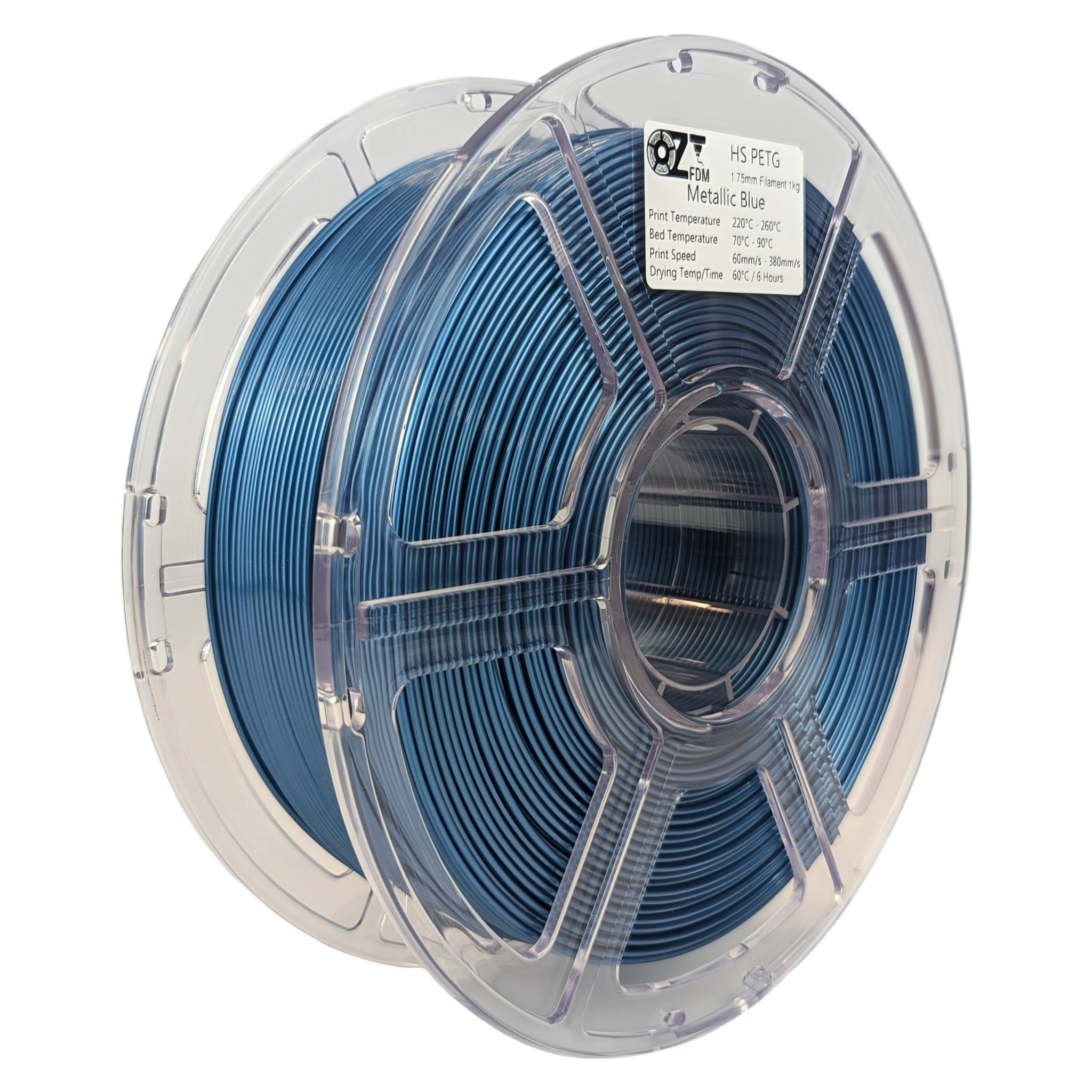 OzFDM PETG-HS Metallic Colours 3D Printing Filament 1.75mm 1KG