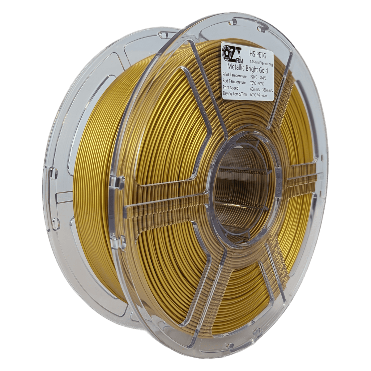 OzFDM PETG - HS Metallic Colours 3D Printing Filament 1.75mm 1KG - OzFDM