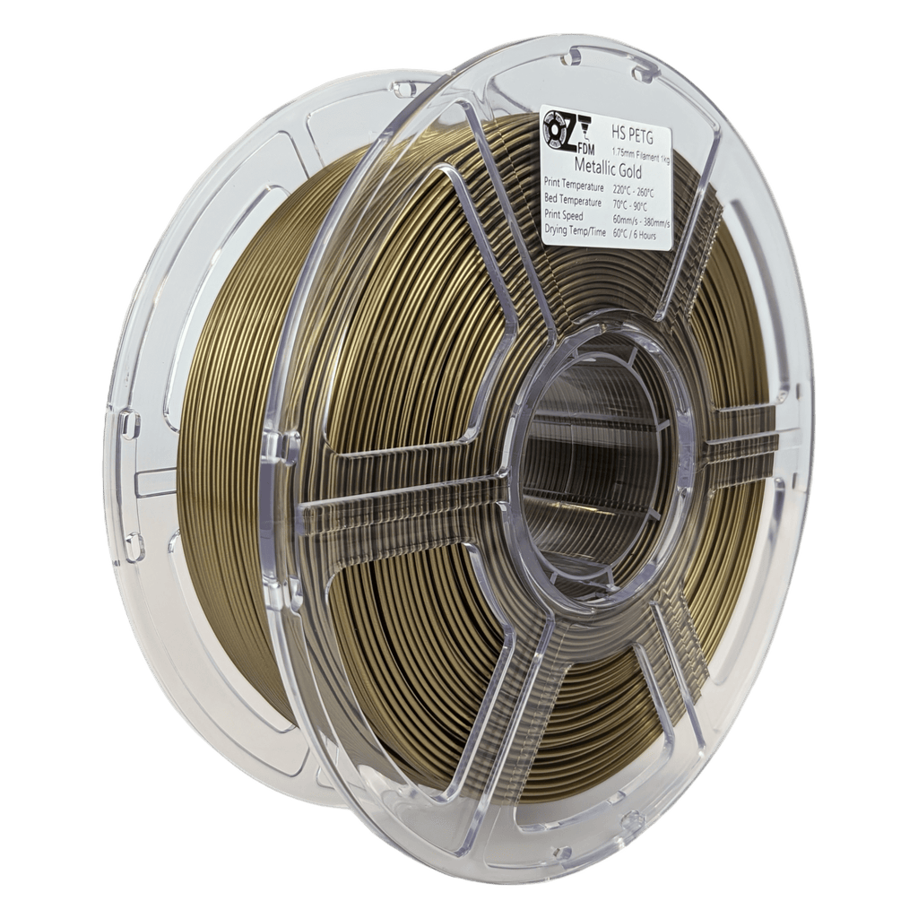 OzFDM PETG - HS Metallic Colours 3D Printing Filament 1.75mm 1KG - OzFDM