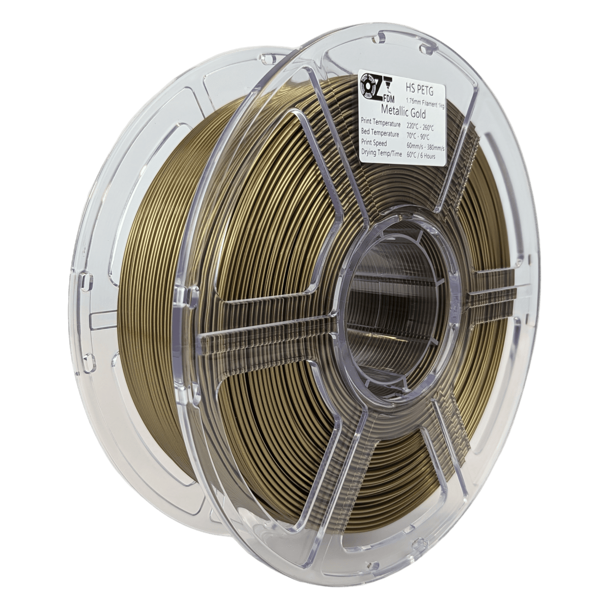 OzFDM PETG - HS Metallic Colours 3D Printing Filament 1.75mm 1KG - OzFDM