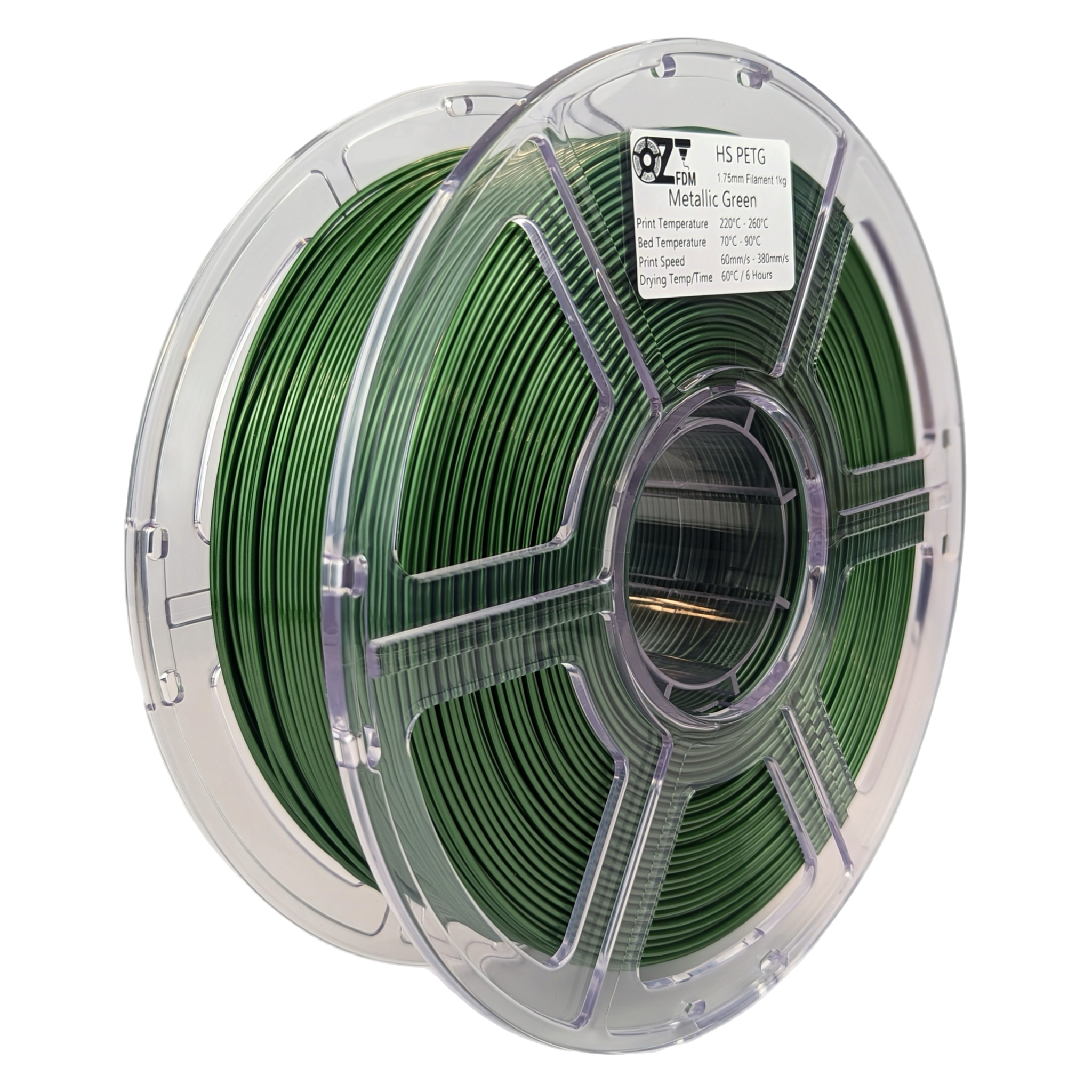 OzFDM PETG-HS Metallic Colours 3D Printing Filament 1.75mm 1KG