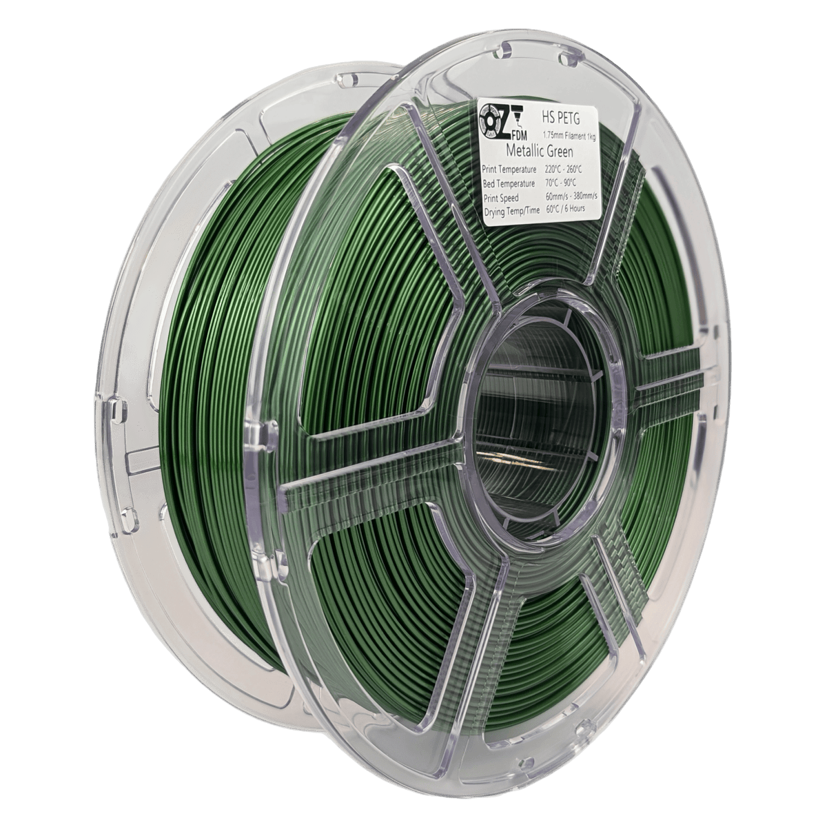 OzFDM PETG - HS Metallic Colours 3D Printing Filament 1.75mm 1KG - OzFDM