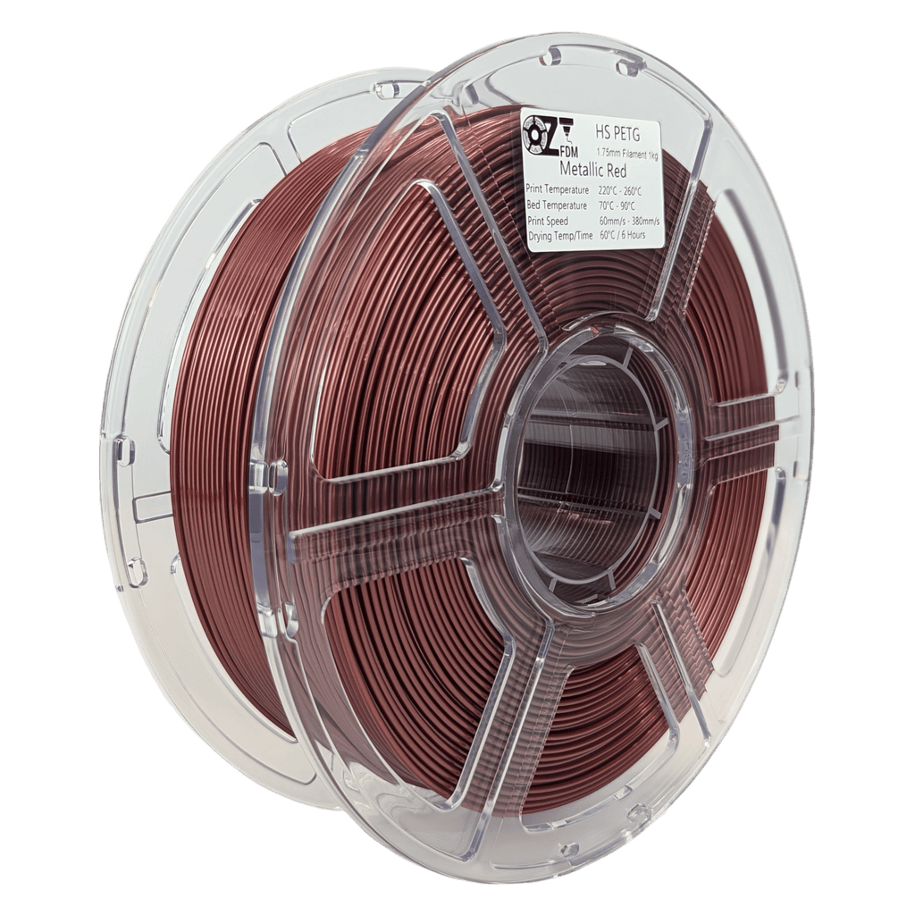 OzFDM PETG - HS Metallic Colours 3D Printing Filament 1.75mm 1KG - OzFDM