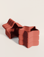 Ribbed Star Container, 3D Printed Candle & Desk Holder