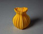 Heart Vase, 3D Printed Pleated Decorative Vase
