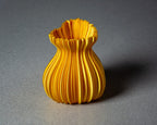Heart Vase, 3D Printed Pleated Decorative Vase