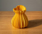 Heart Vase, 3D Printed Pleated Decorative Vase
