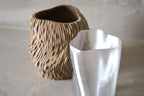 Sea Falcon Vase, 3D Printed Coral Texture Decor with Insert