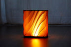 Wave Box Table Lamp, 3D Printed Warm Glow Mood Lighting