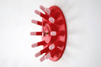 Finger Clock, 3D Printed Abstract Wall Clock with Pink Fingertips