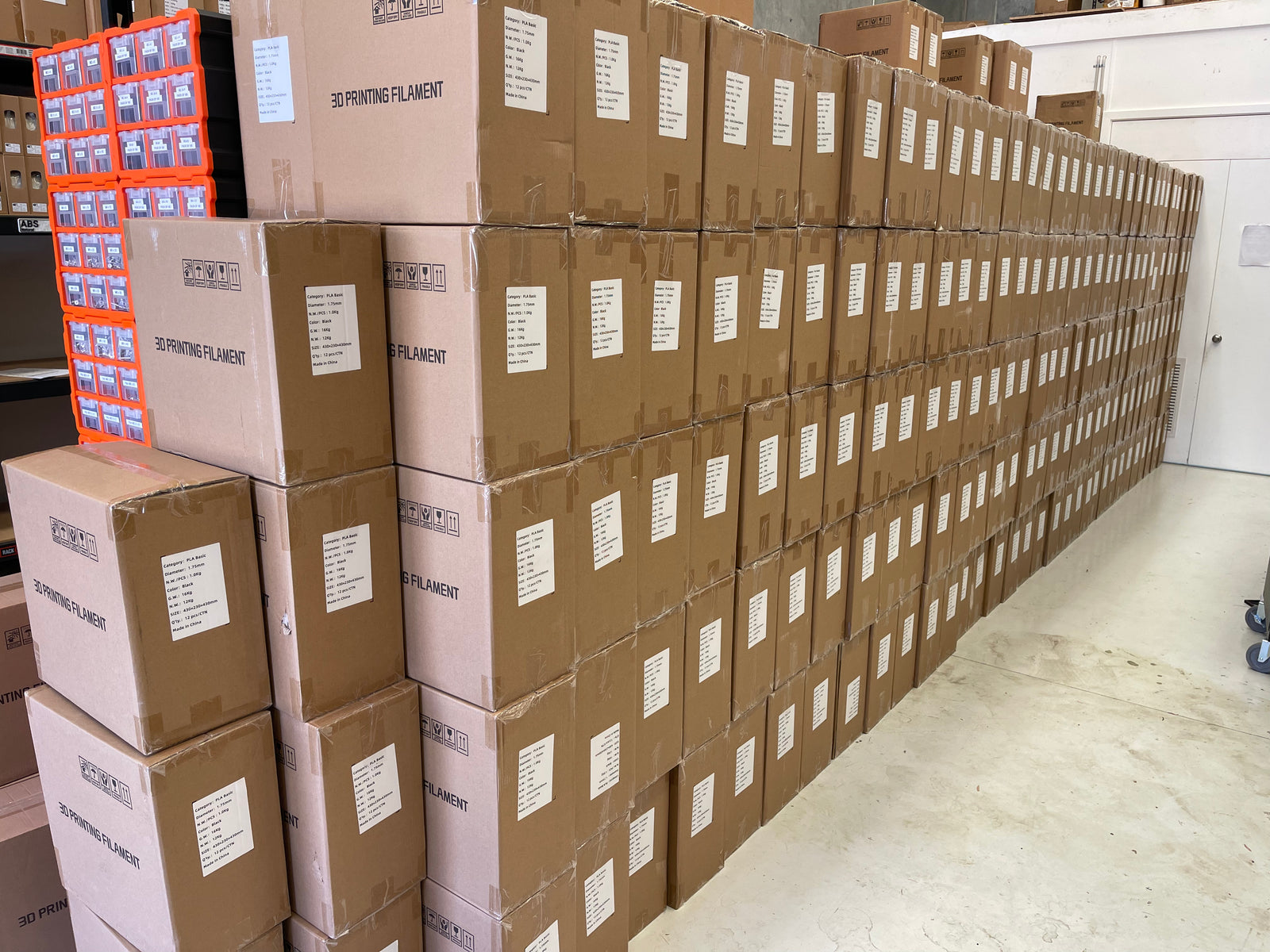 PLA Basic Mega Deal - 12 x 1 KG - Black - OzFDM