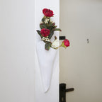 Torca Twisted Cone Wall Vase, 3D Printed Corner Decor