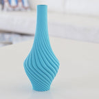 Spiral Twist Bud Vase, 3D Printed Ribbed Home Decor