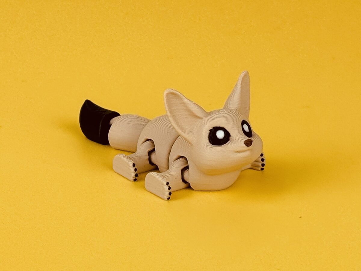 Desert Fennec Fox - Articulated Flexi Figure